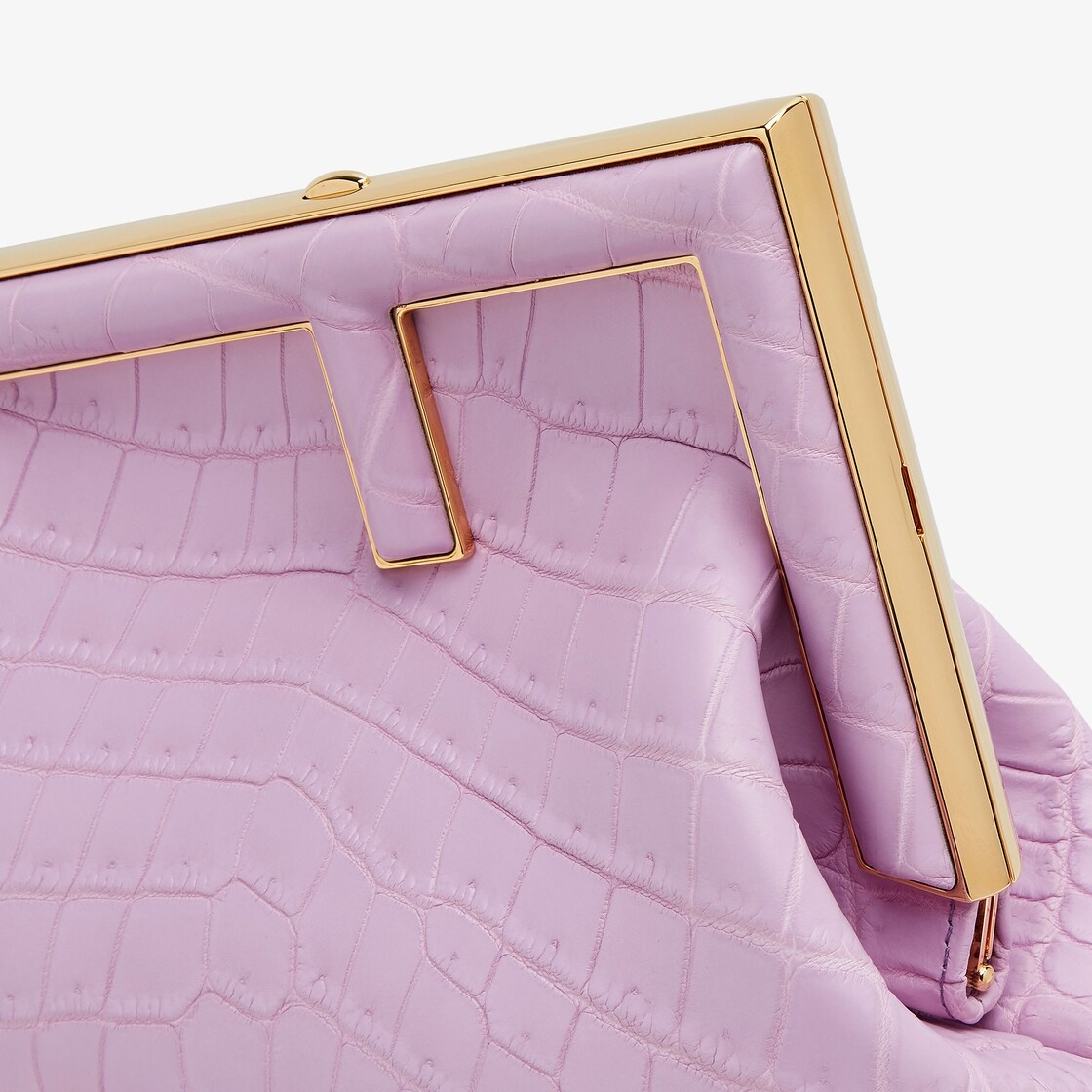 Lilac crocodile leather bag - 5