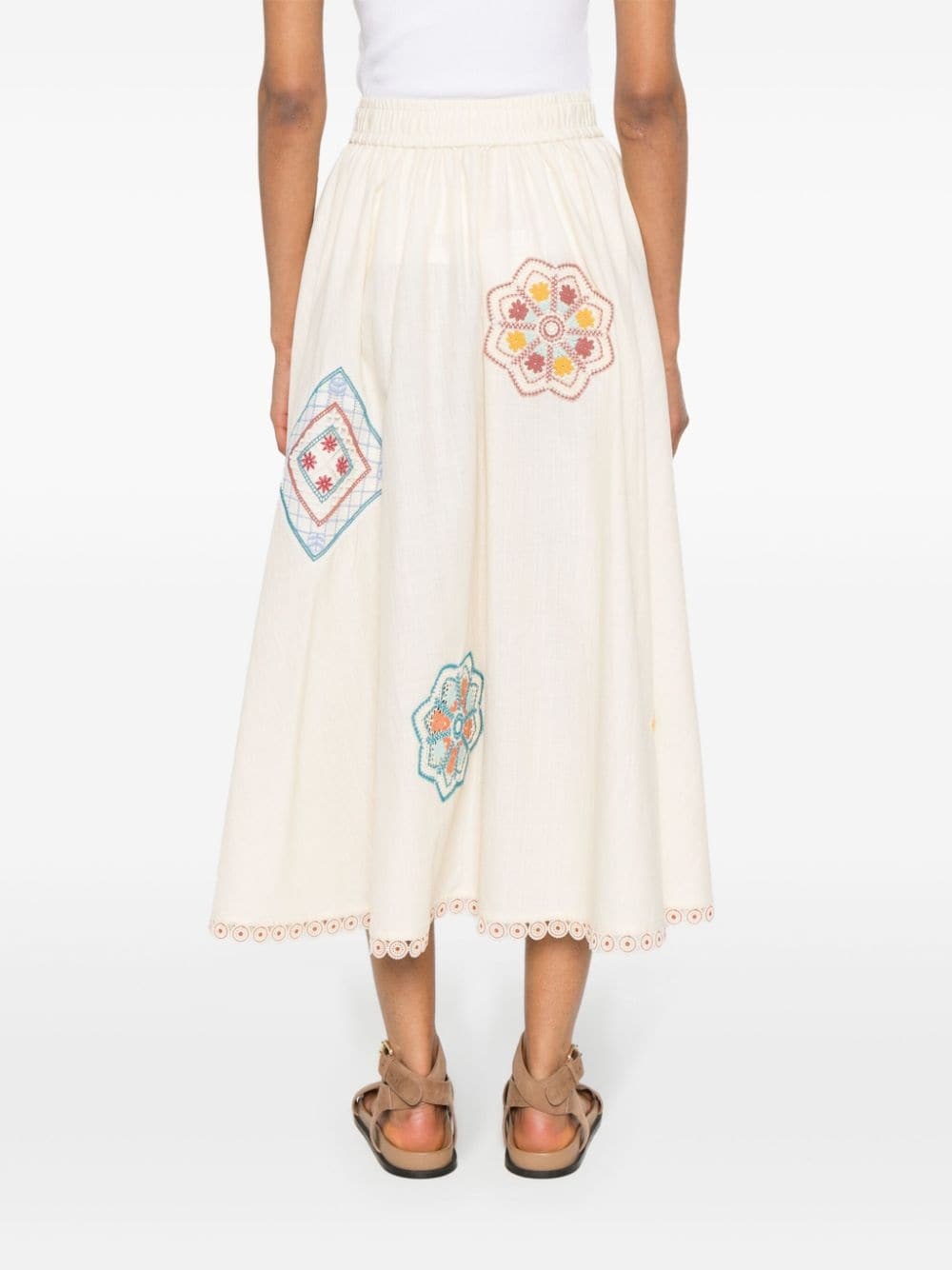 Ottie cotton midi skirt - 4