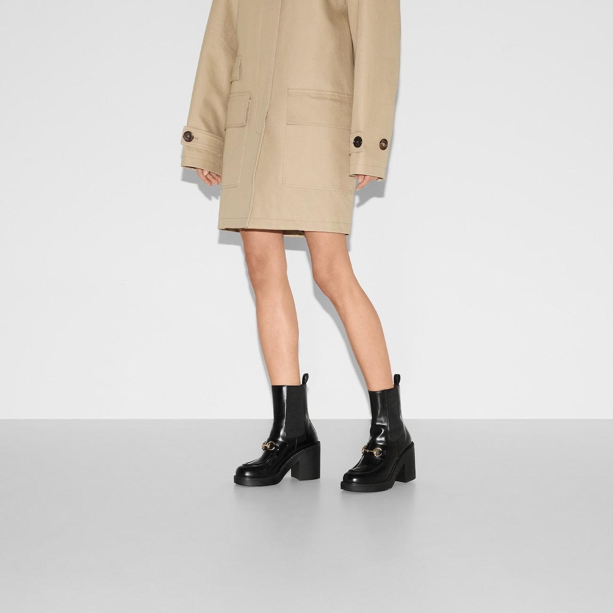 Gucci Horsebit Leather Ankle Boots - 4