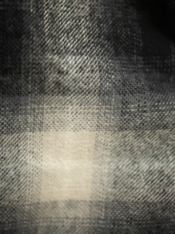 Glenn Padded Shadow Check Shirt Black - 7