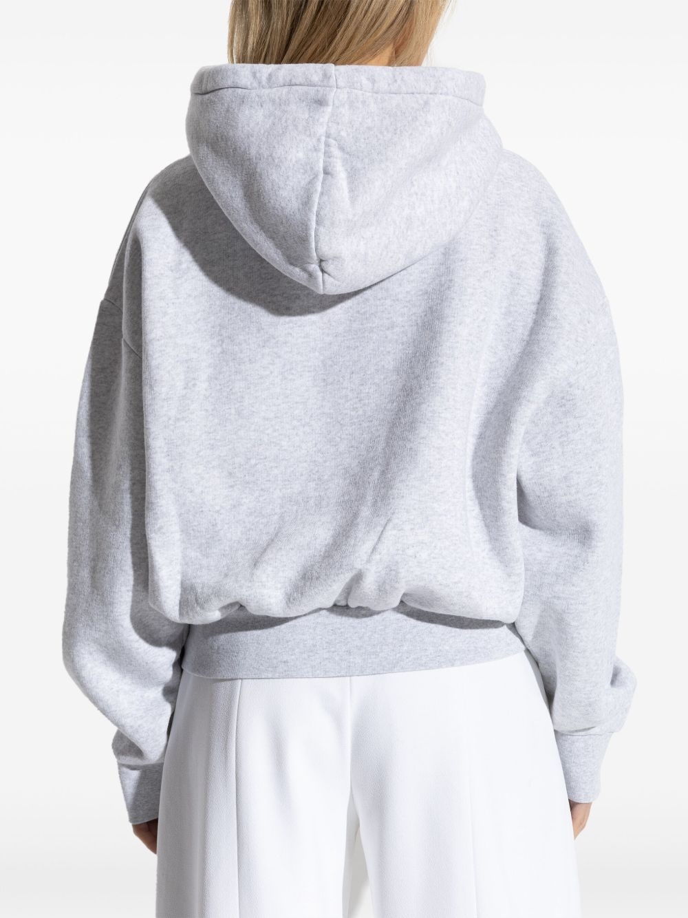logo-embroidered hoodie - 4