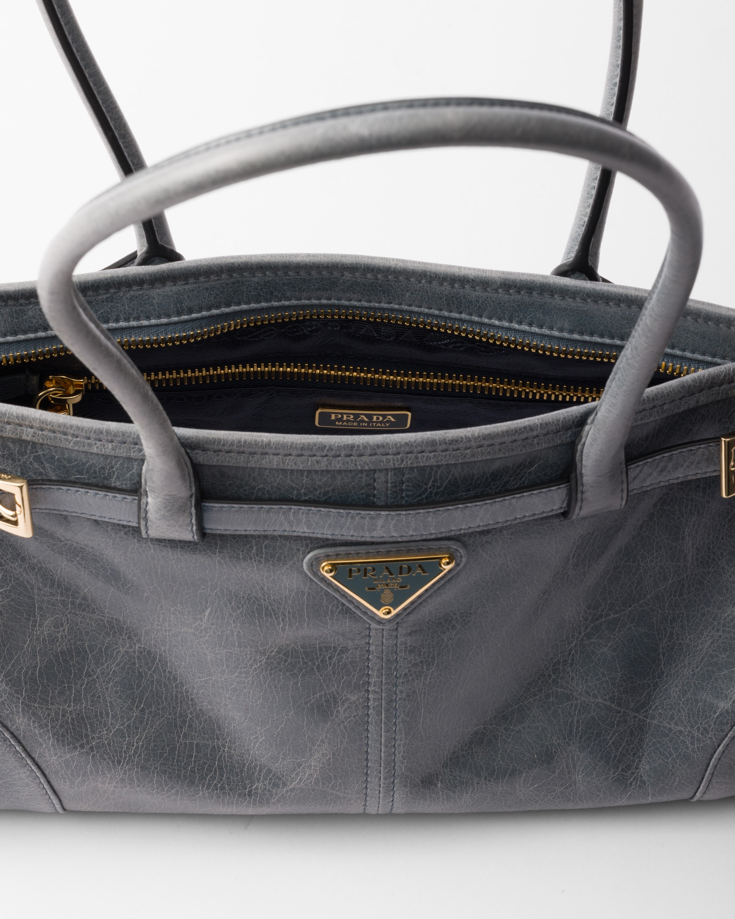 Medium leather handbag - 4