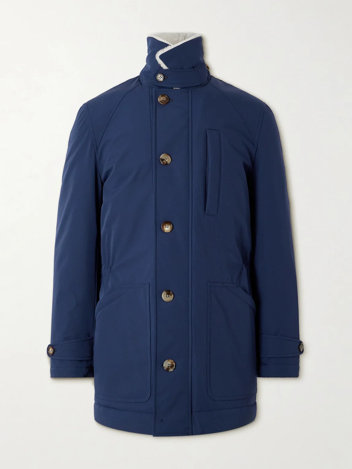 Shearling-Trimmed Shell Parka - 1