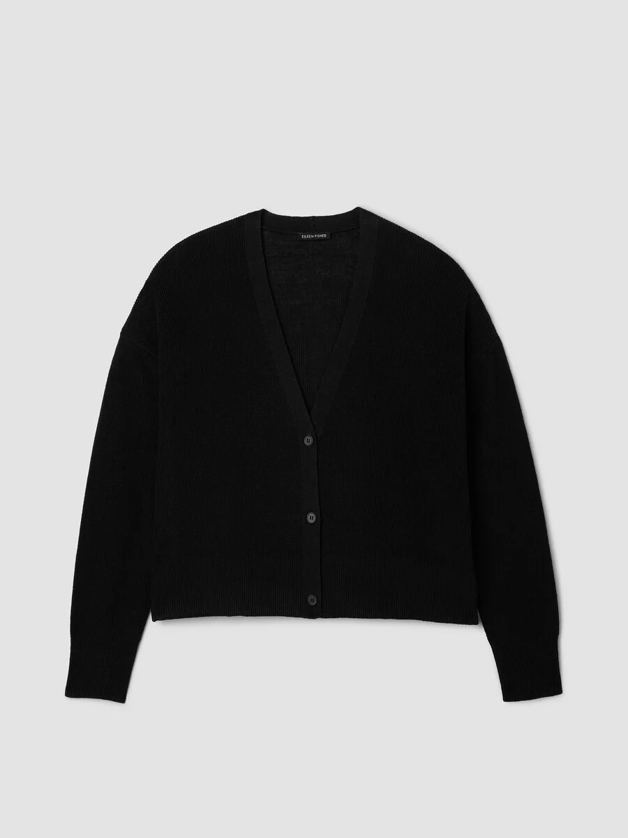 Organic Linen Cotton Slouchy Cardigan - 1