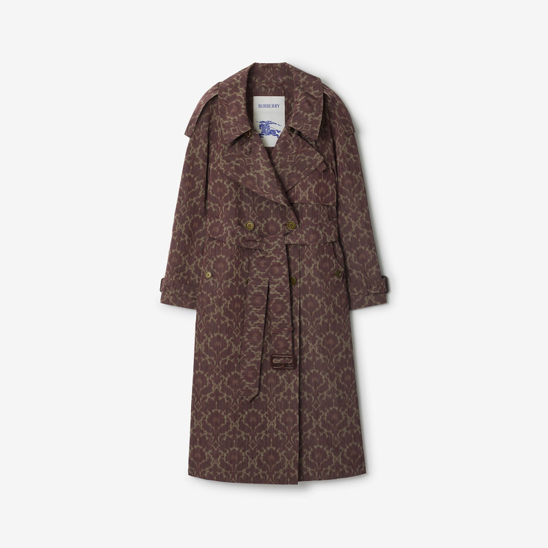 Long Baroque Viscose Blend Fitzrovia Trench Coat 1