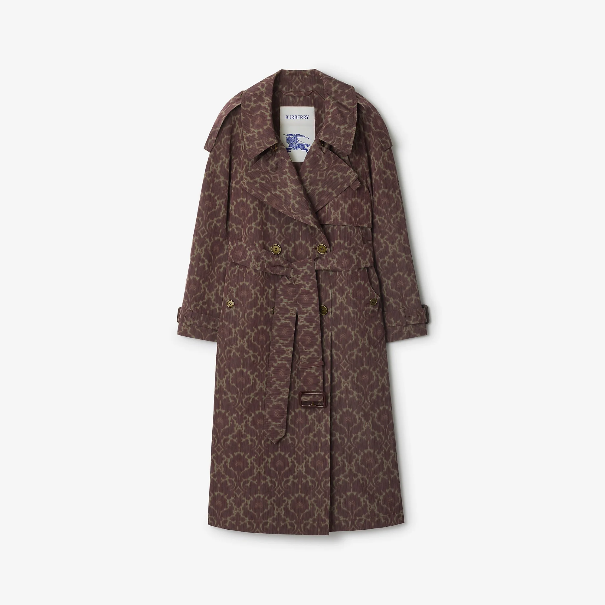 Long Baroque Viscose Blend Fitzrovia Trench Coat - 1