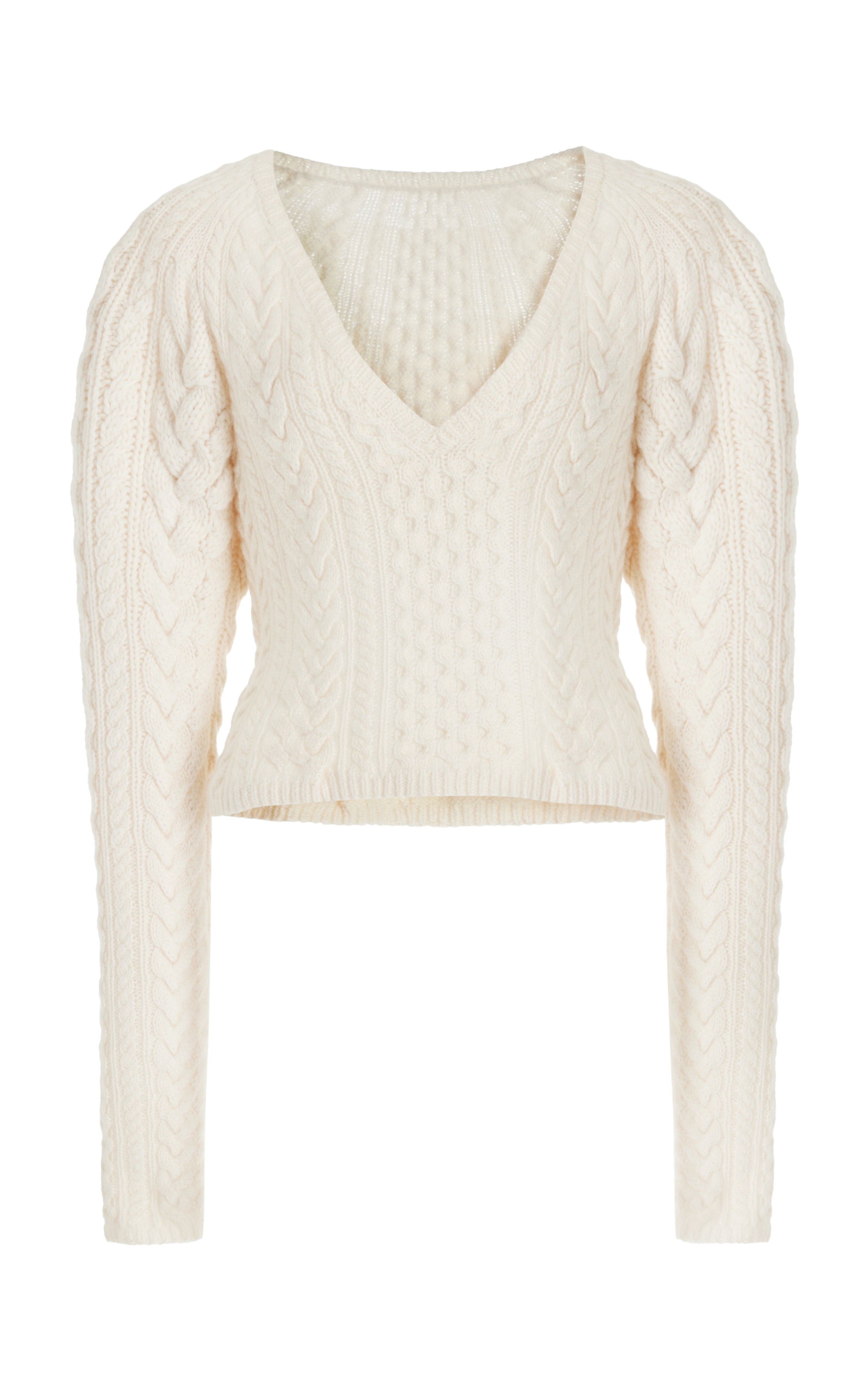 Arwel Sweater in Ivory Cashmere - 1
