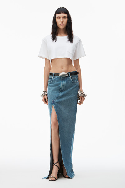 Alexander Wang CROP TEE IN HIGH TWIST JERSEY outlook