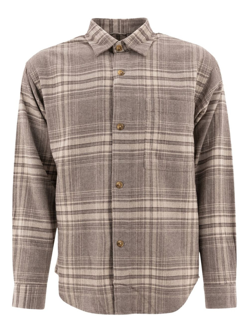 Adwin checked button-fastening shirt 1