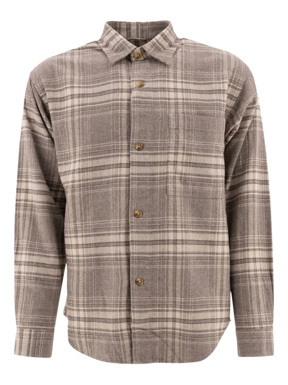 Adwin checked button-fastening shirt - 1