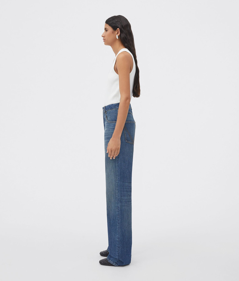 Bottega Veneta original medium washed denim straight jeans outlook