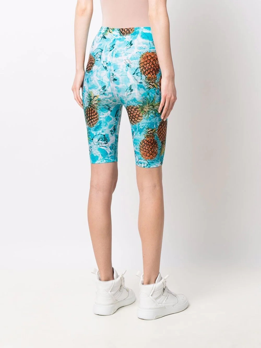 pineapple-print shorts - 4