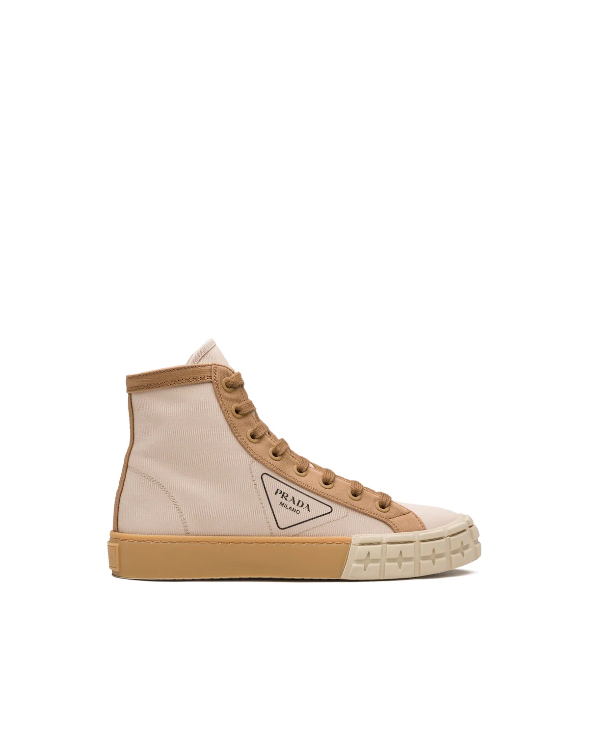 Gabardine high-top sneakers - 3