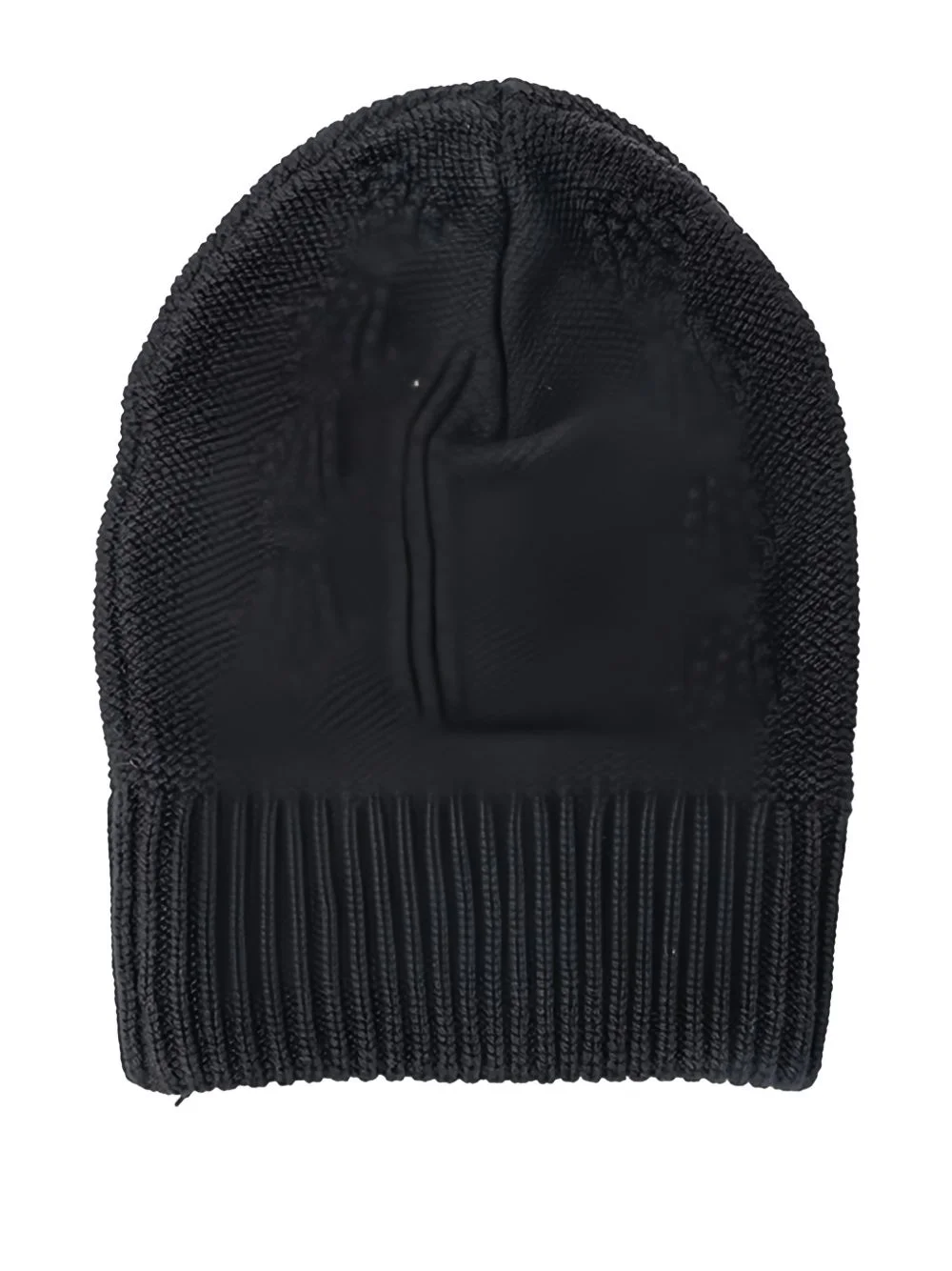 ribbed-brim beanie hat - 1