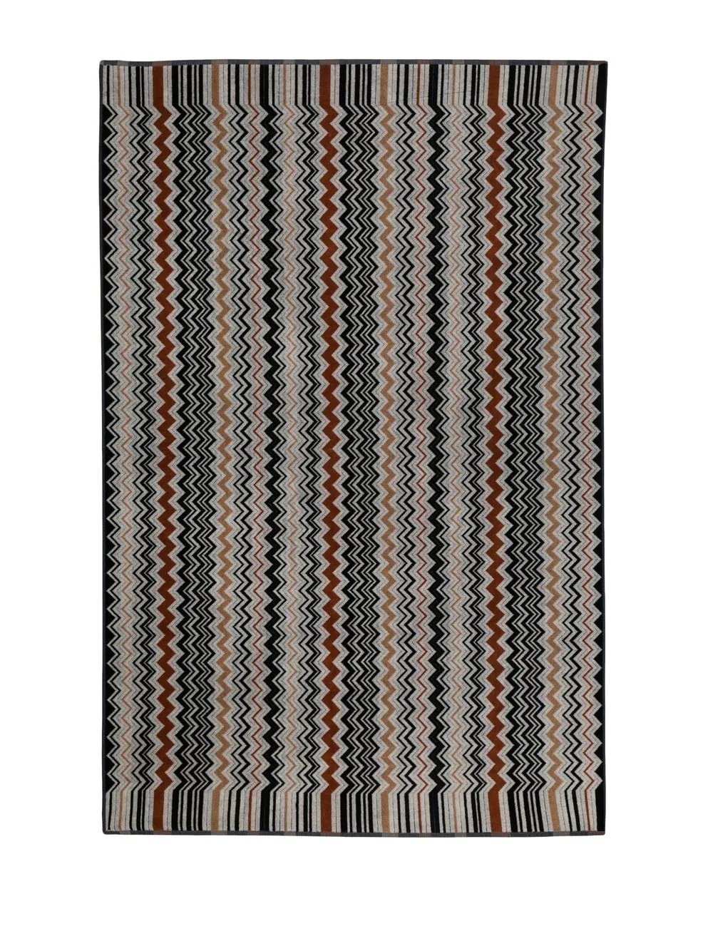 chevron-knit cotton beach towel - 3