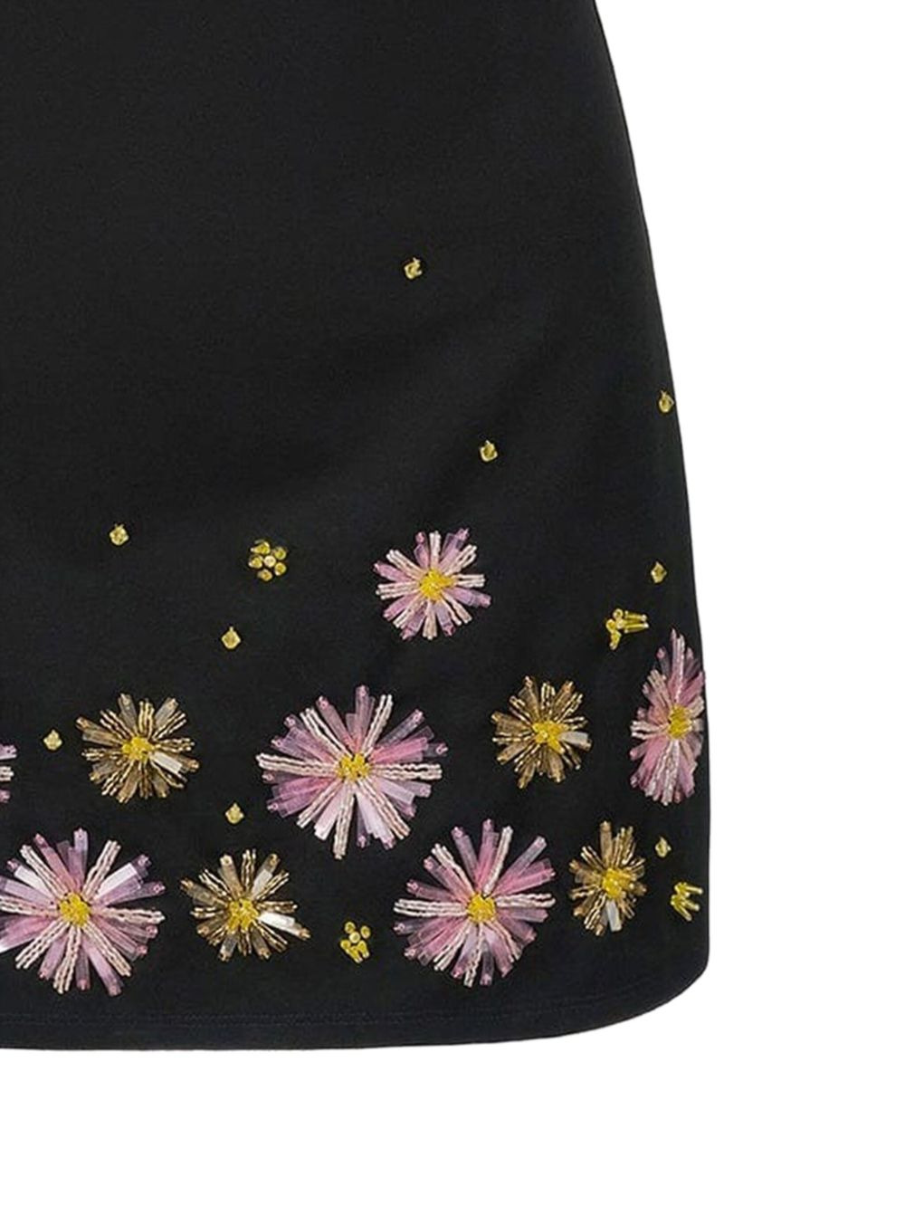 Dahlia beaded-flower sleeveless mini dress - 2