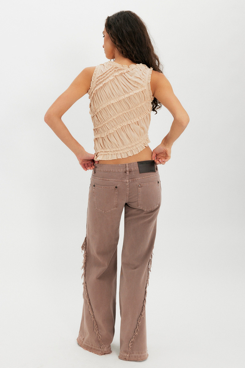 ONE TEASPOON OneTeaspoon Johnnies Seamed Low-Waist Wide-Leg Jeans outlook