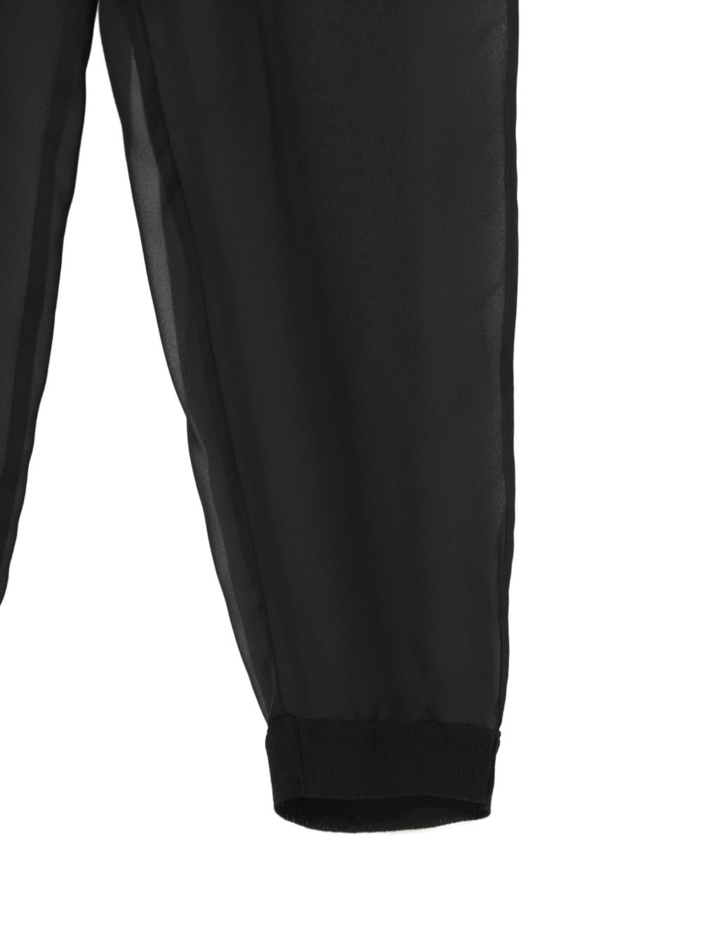 elasticated-waist tapered trousers - 3