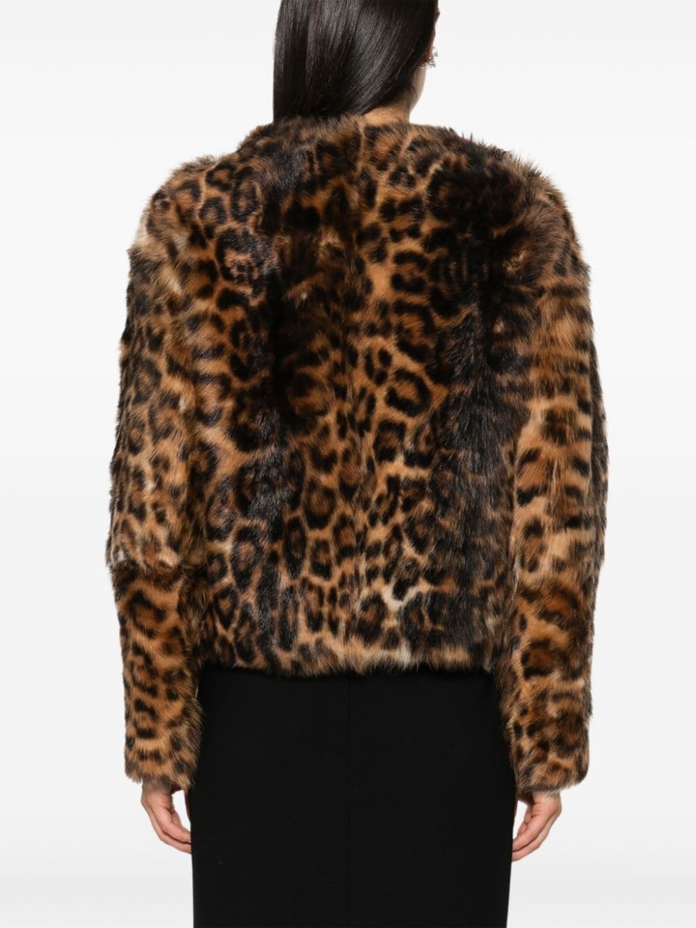 leopard-pattern jacket - 4