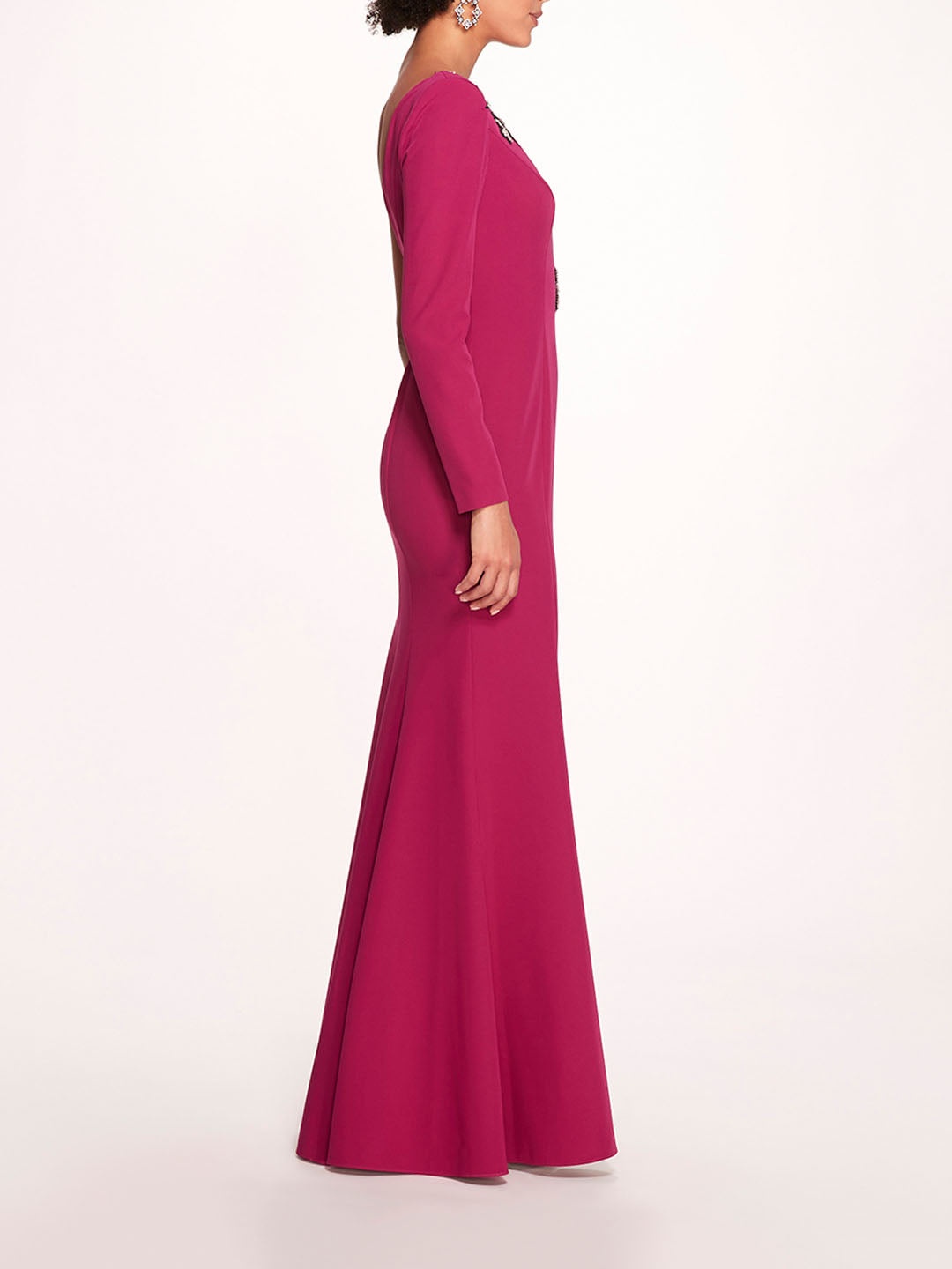 BEADED FLORAL GOWN - 3
