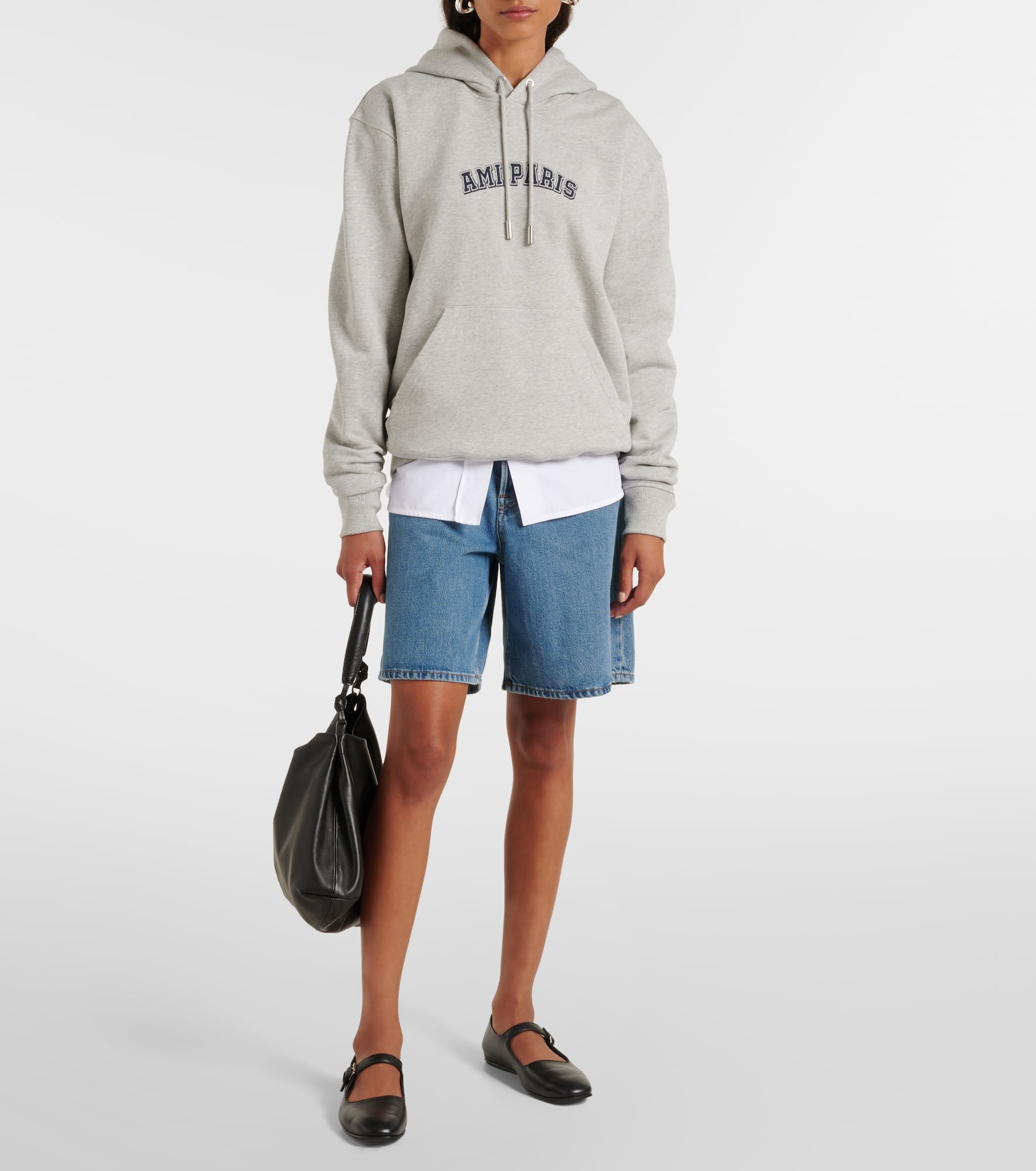 Logo cotton jersey hoodie - 2