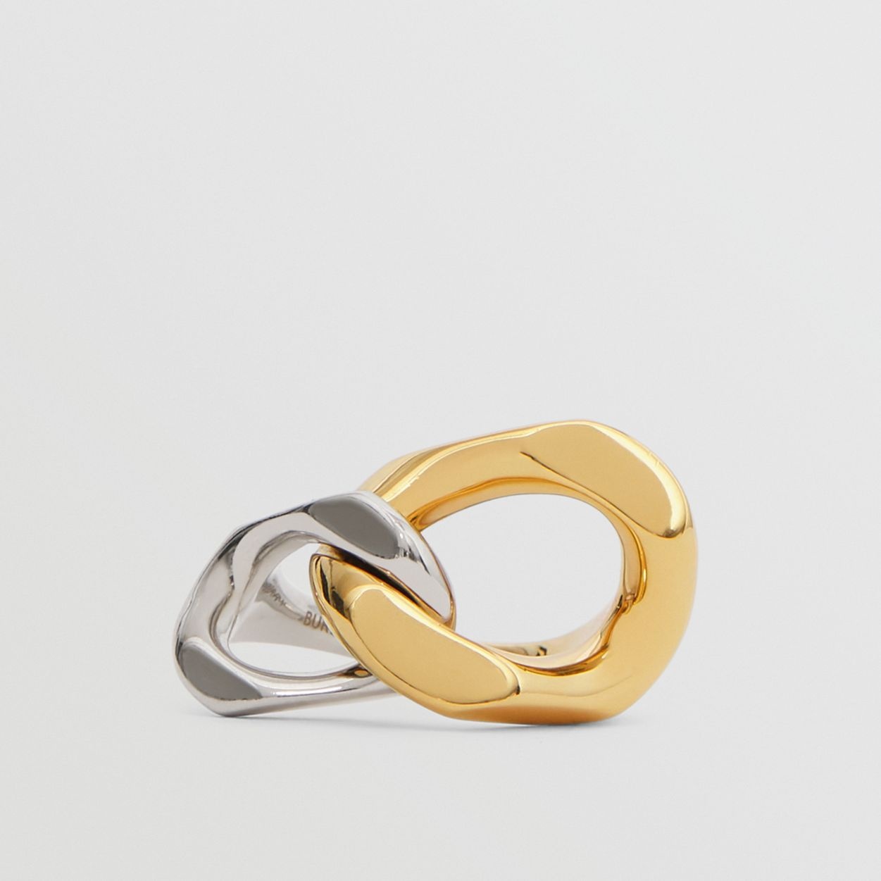 Gold and Palladium-plated Chain-link Ring - 1