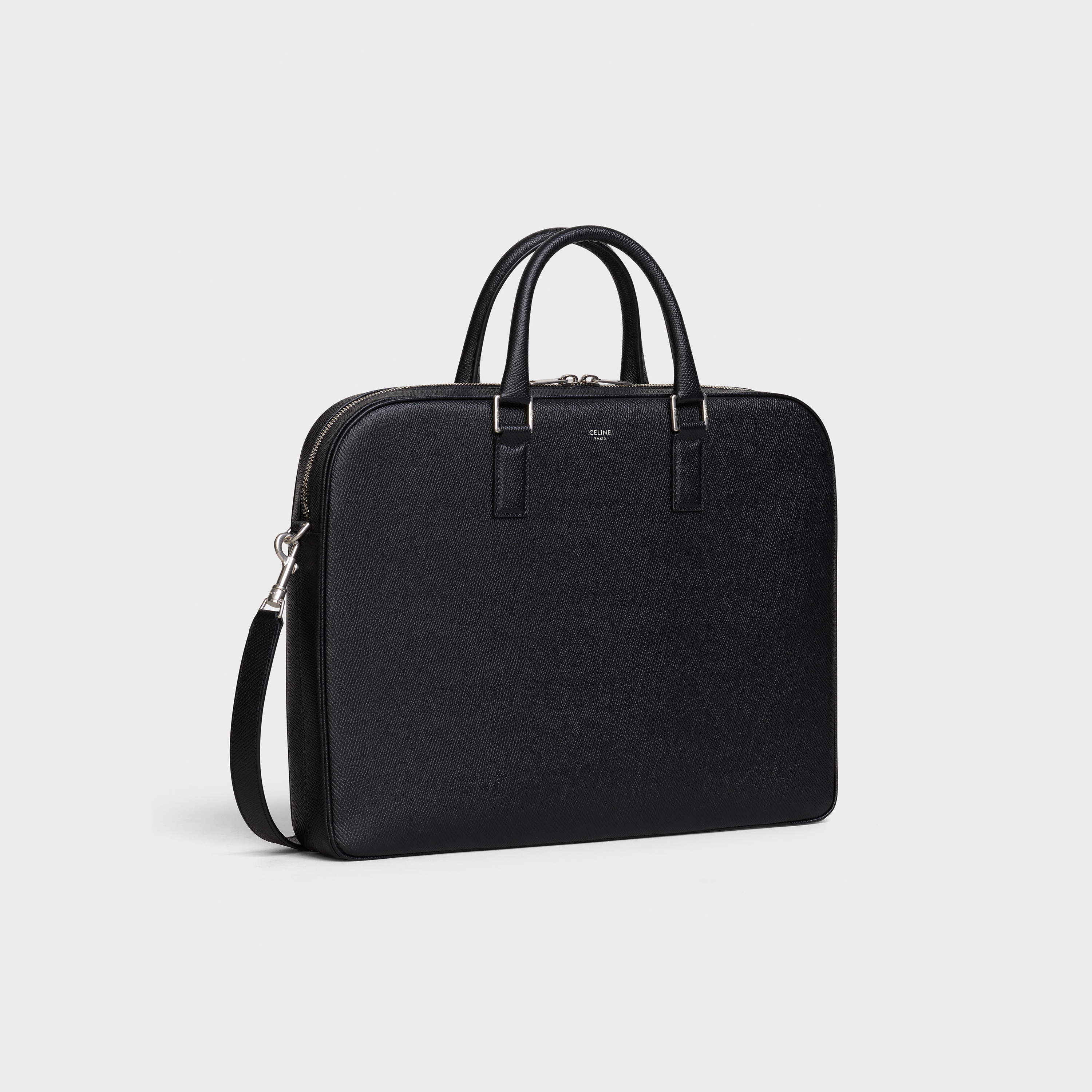 Medium Briefcase in Grained Calfskin - 2