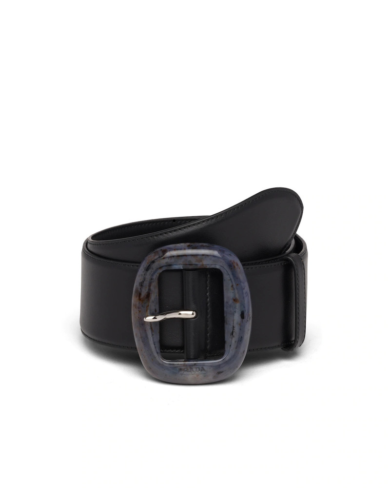 Leather and Plexiglas belt 1
