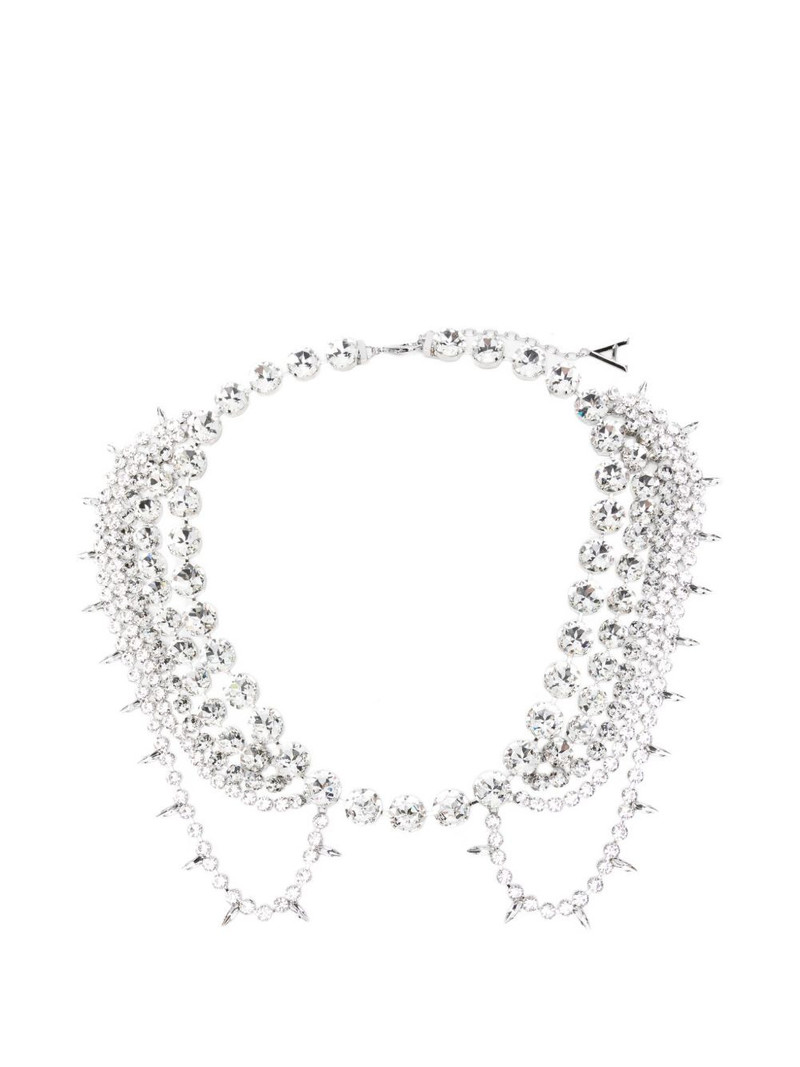 crystal-embellished chocker necklace 1