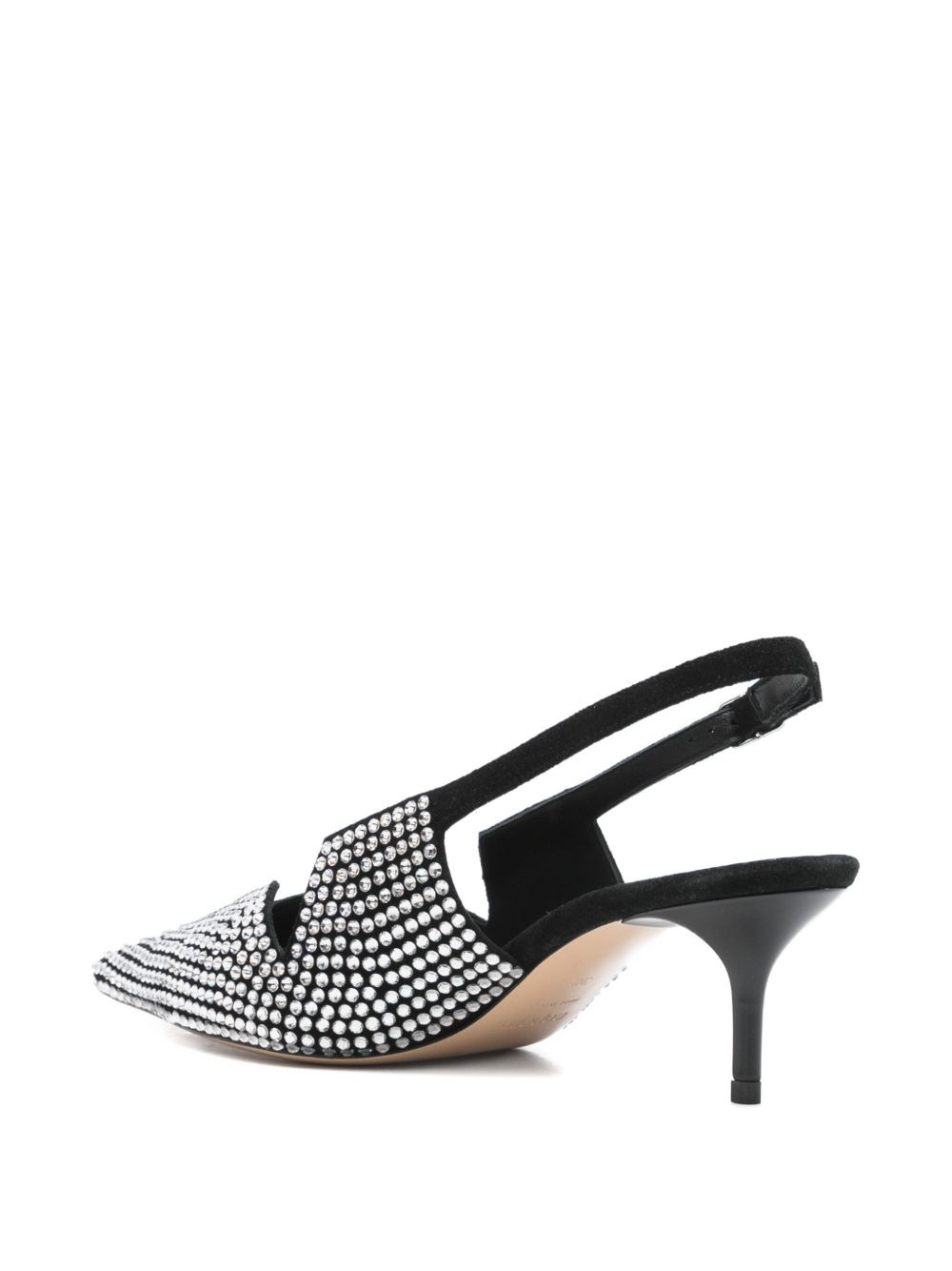 60mm crystal-embellished slingback pumps - 3