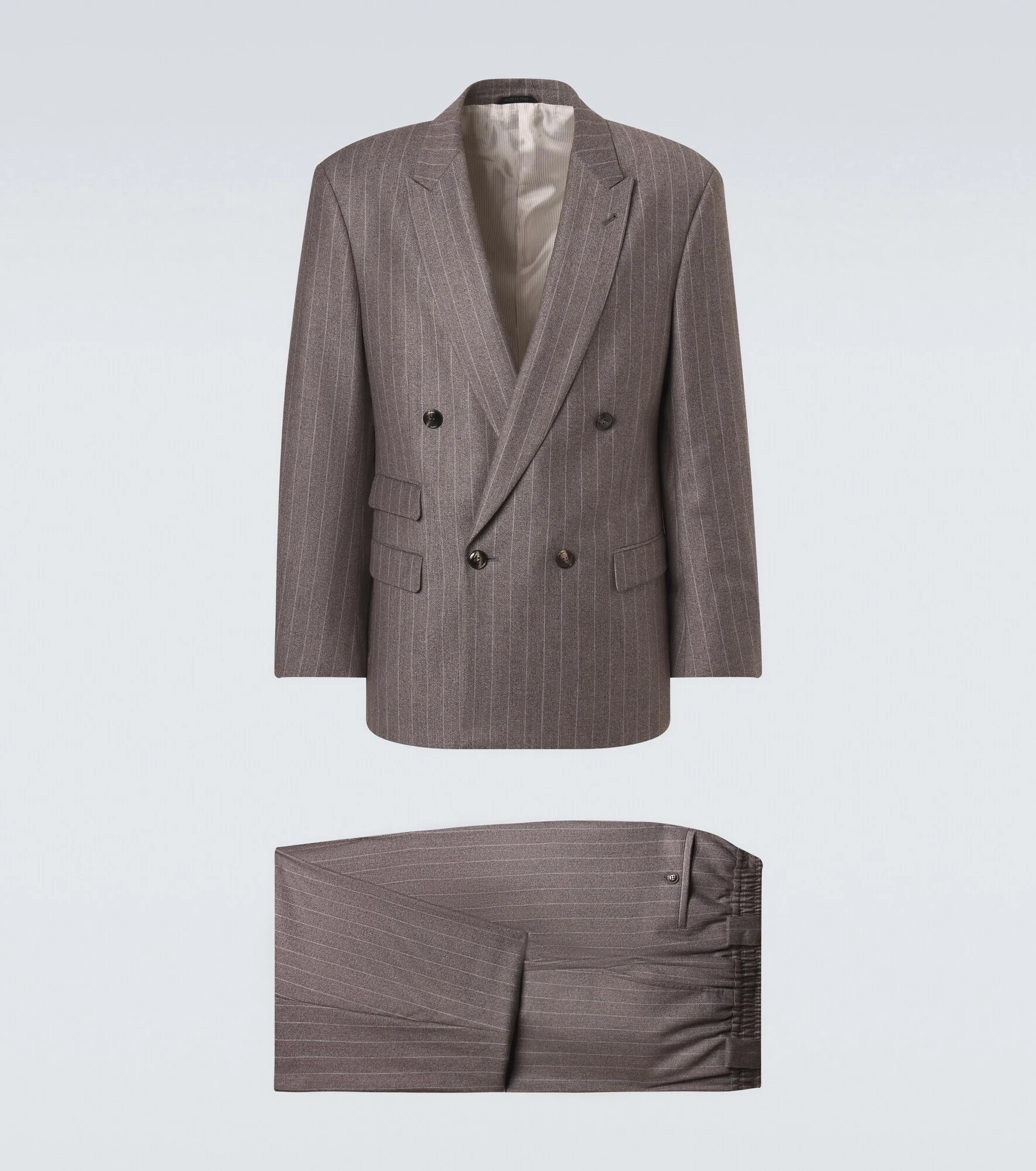 Pinstripe virgin wool suit - 1