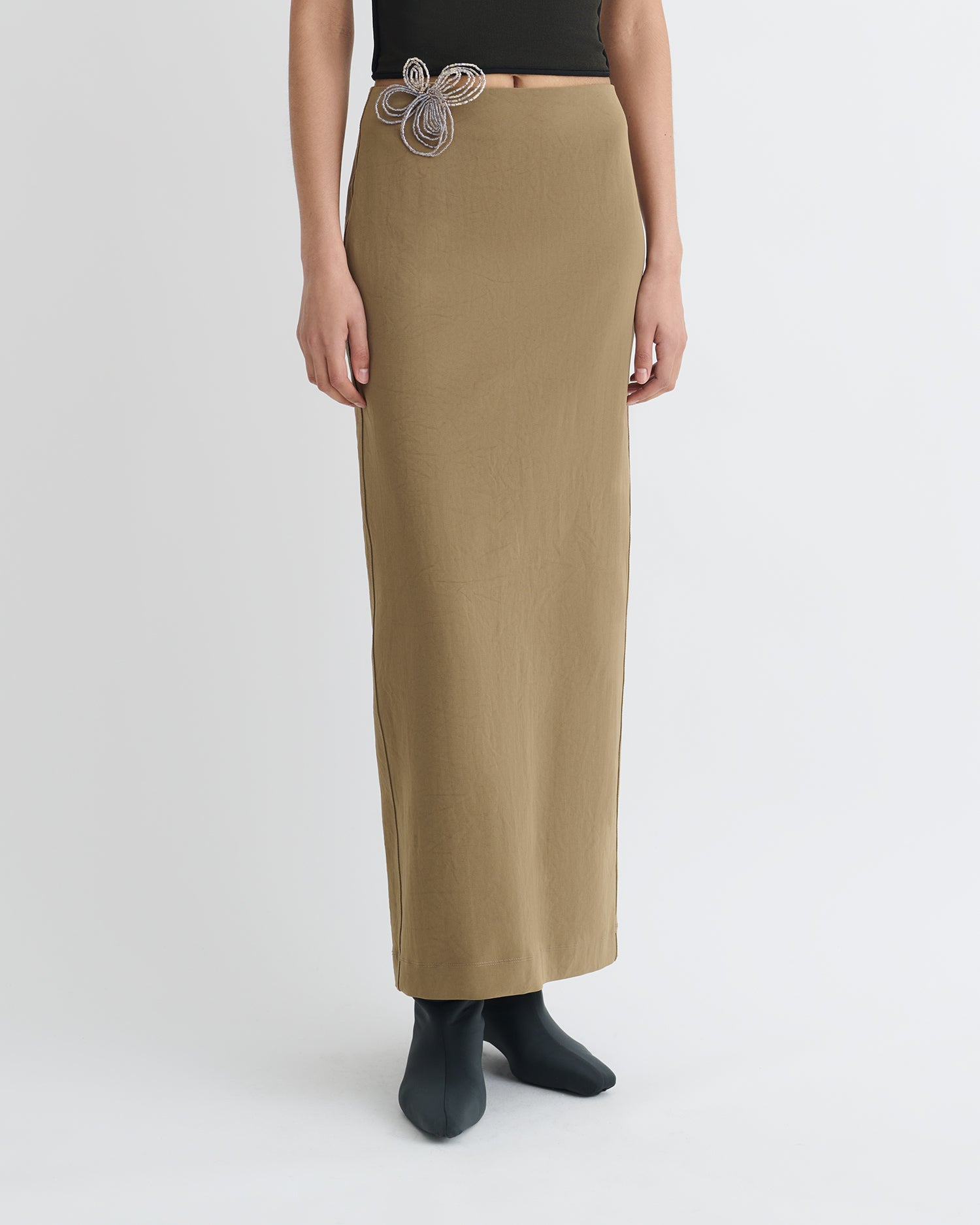 Paper Jersey Midi Skirt - 6