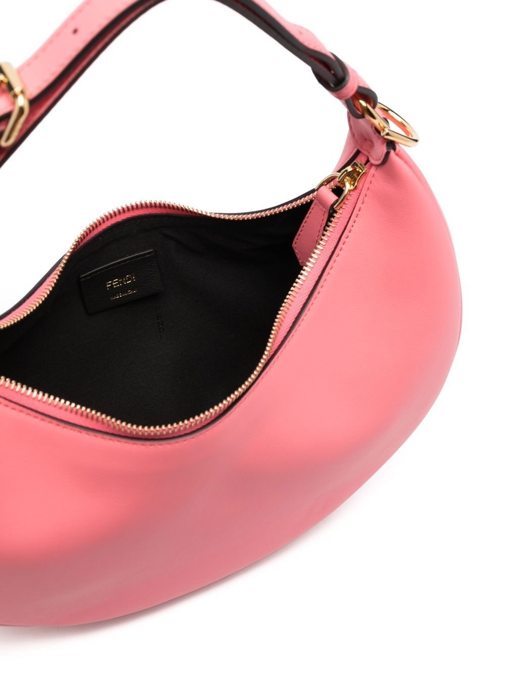 logo-lettering leather bag - 6
