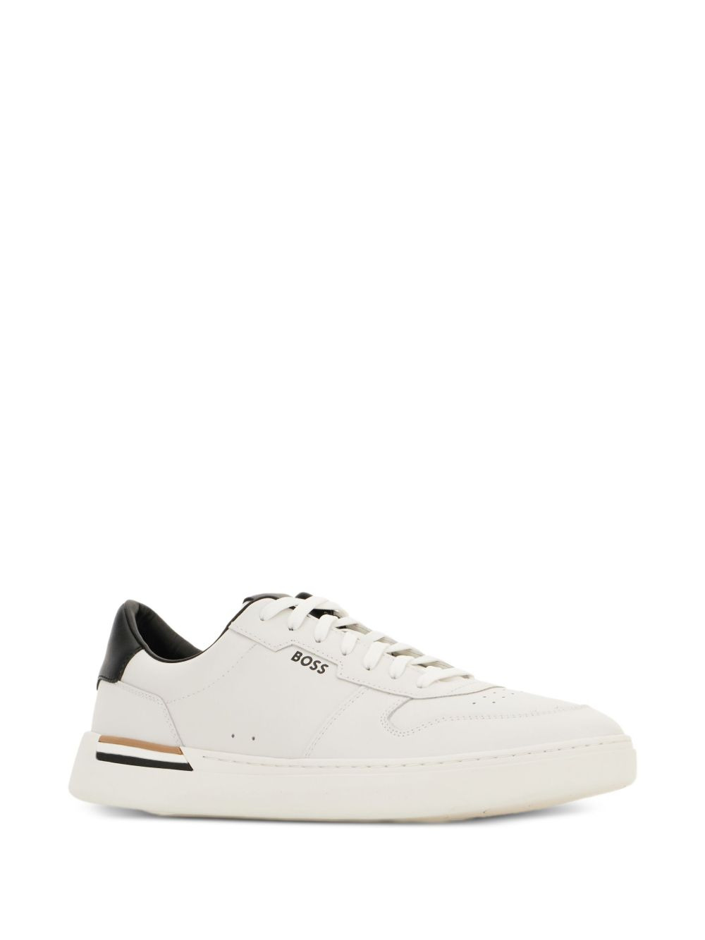 Clint leather panelled sneakers - 2