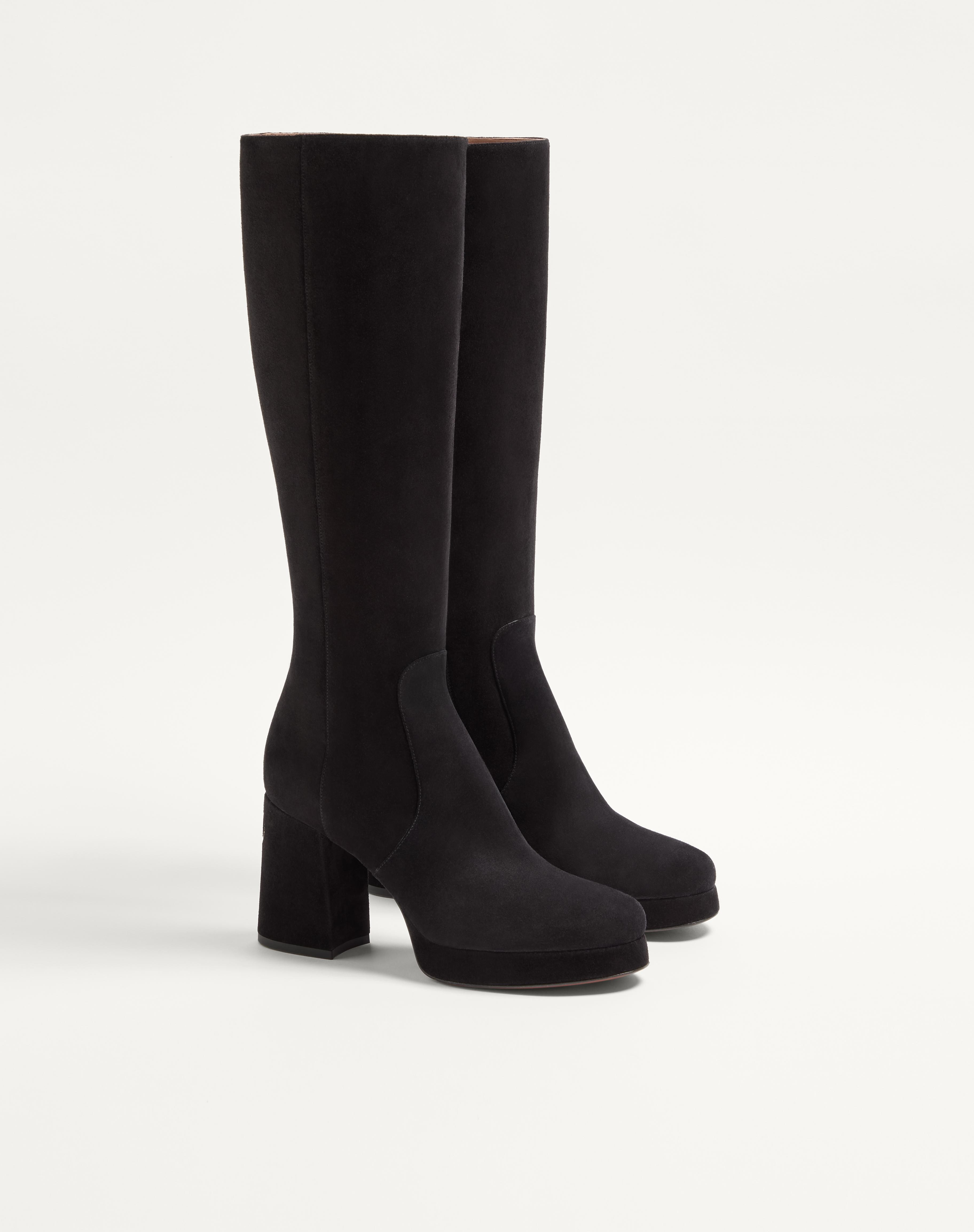 FAWCETTE PLATFORM BOOT IN CRUST LEATHER 90MM - 3