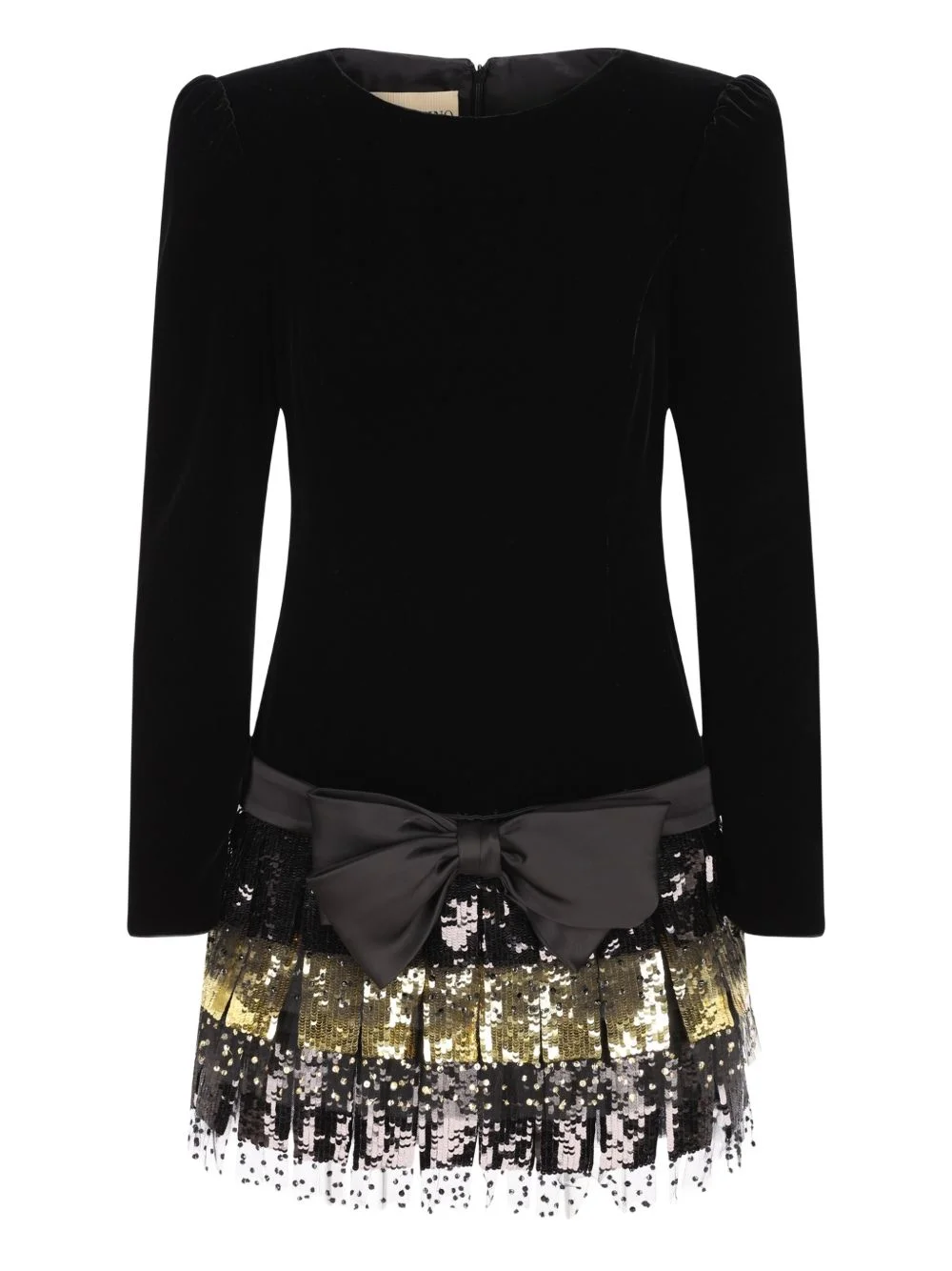 bow sequin-embellished dress - 1