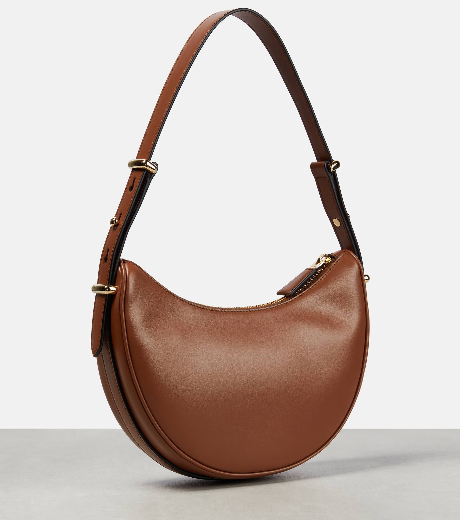 Arqué leather shoulder bag - 4