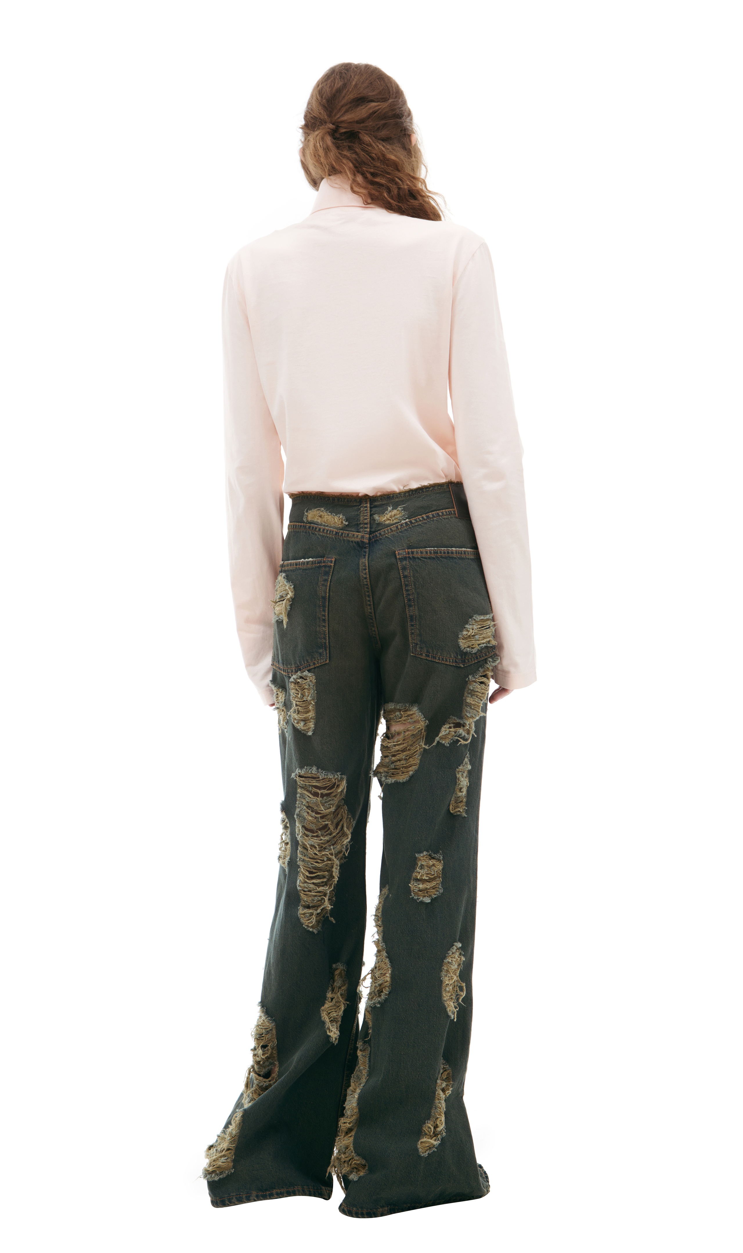 RIPPED JEANS WITH SCUFFED EFFECT - 3