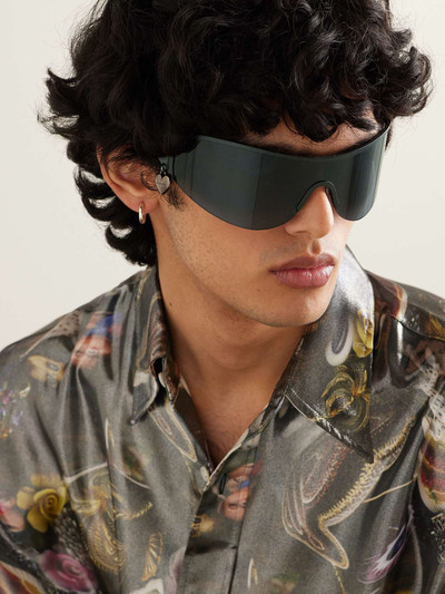 Acne Studios Auggi D-Frame Stainless Steel Wrap-Around Sunglasses outlook