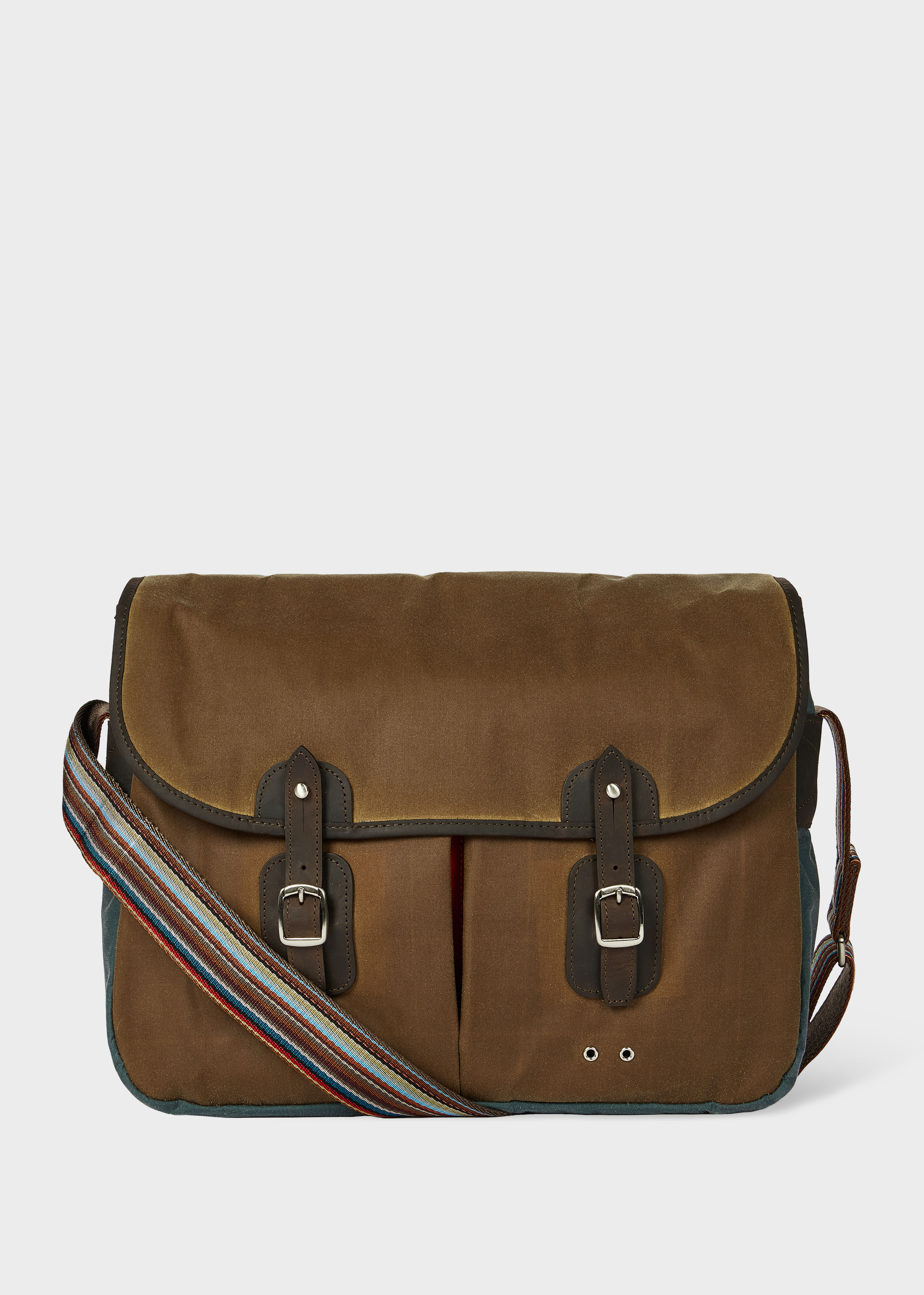 Paul Smith loves Barbour - Tan Wax Tarras Bag - 1