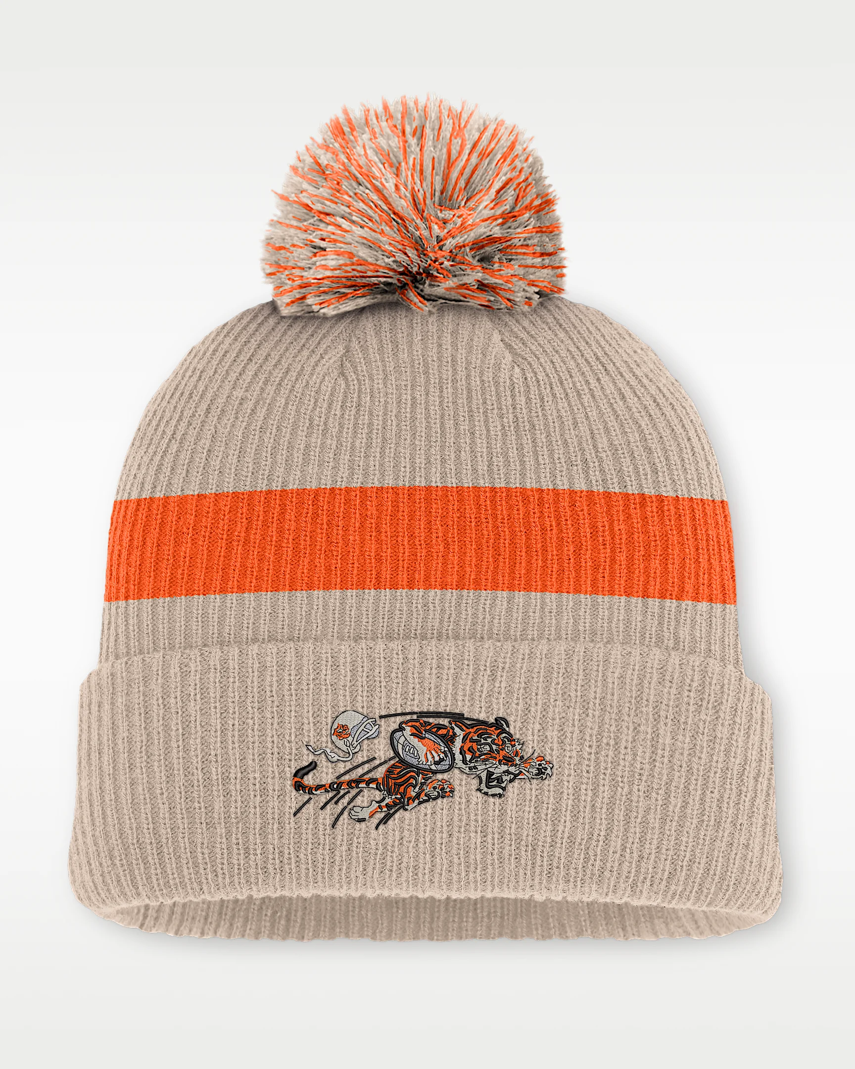 Cincinnati Bengals Rewind Peak Men's Nike NFL Cuffed Pom Beanie - 1