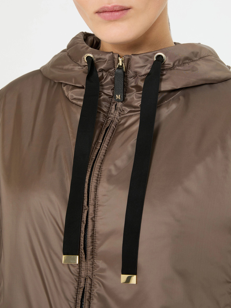 GREENH Padded water-repellent canvas hooded jacket - HAZELNUT BROWN 5