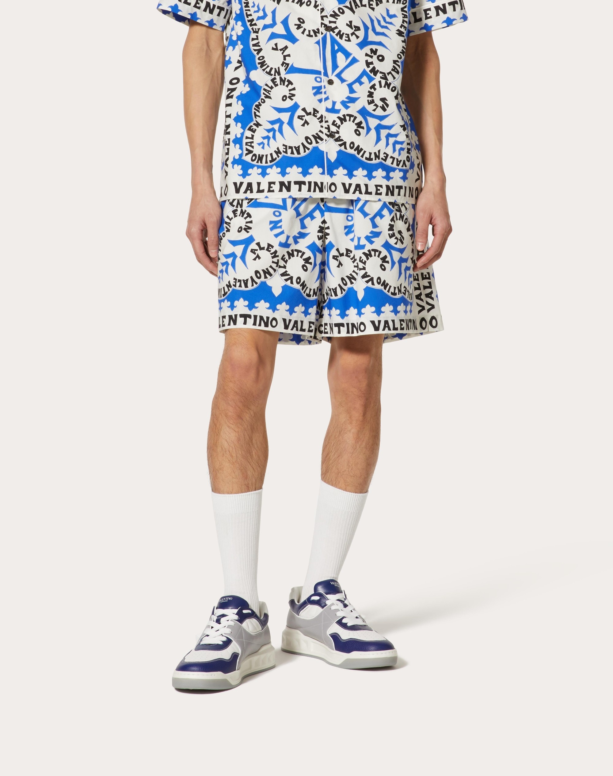 MINI BANDANA PRINT COTTON BERMUDA SHORTS - 3