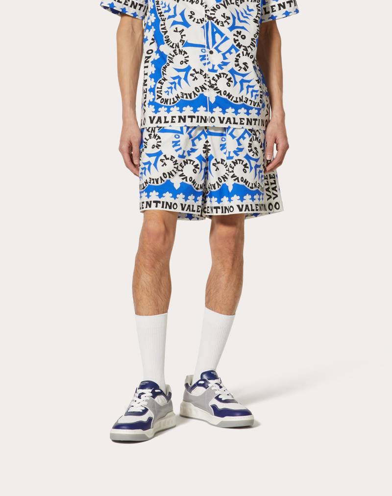 MINI BANDANA PRINT COTTON BERMUDA SHORTS 3