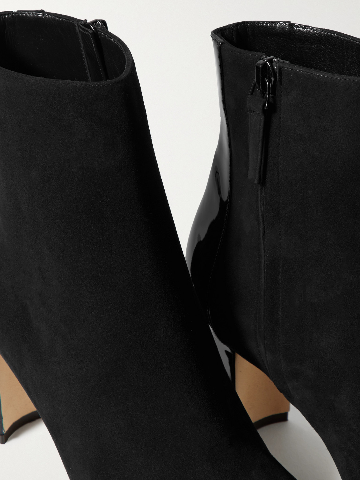 Rosie 70 Patent-leather And Suede Ankle Boots - 4
