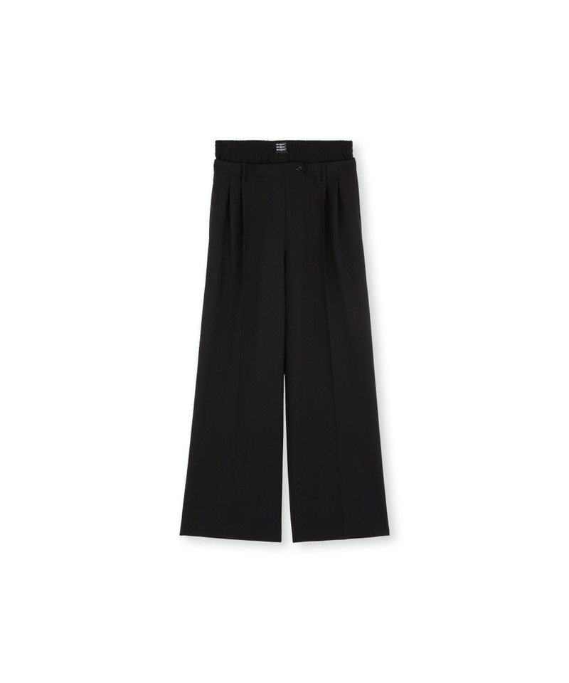 MSGM Virgin wool tailored pants with built-in boxers outlook