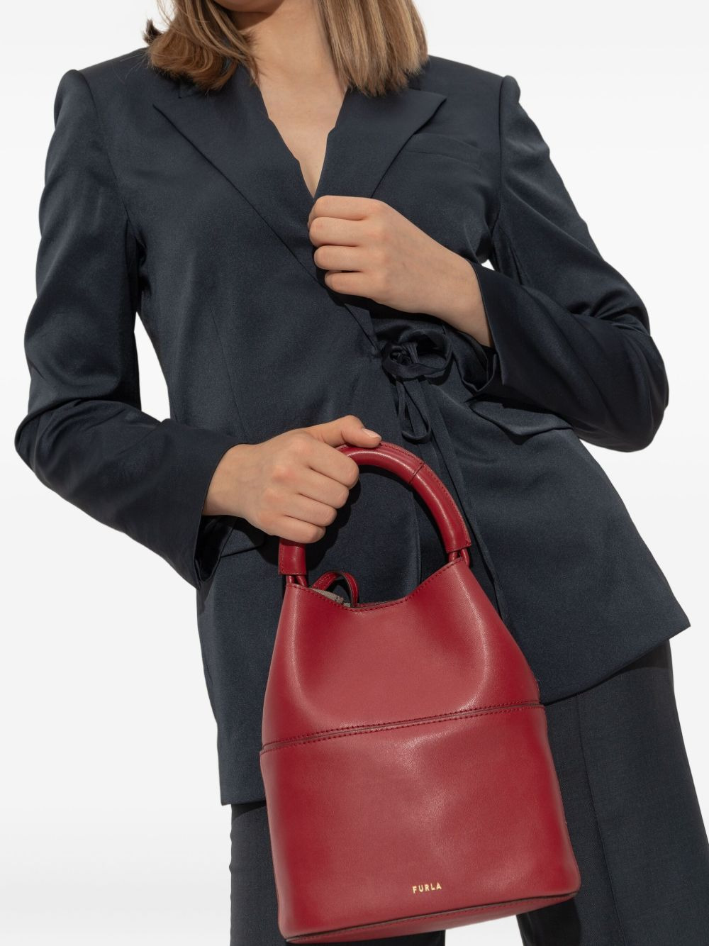 mini Sfera top-handle bucket bag - 2