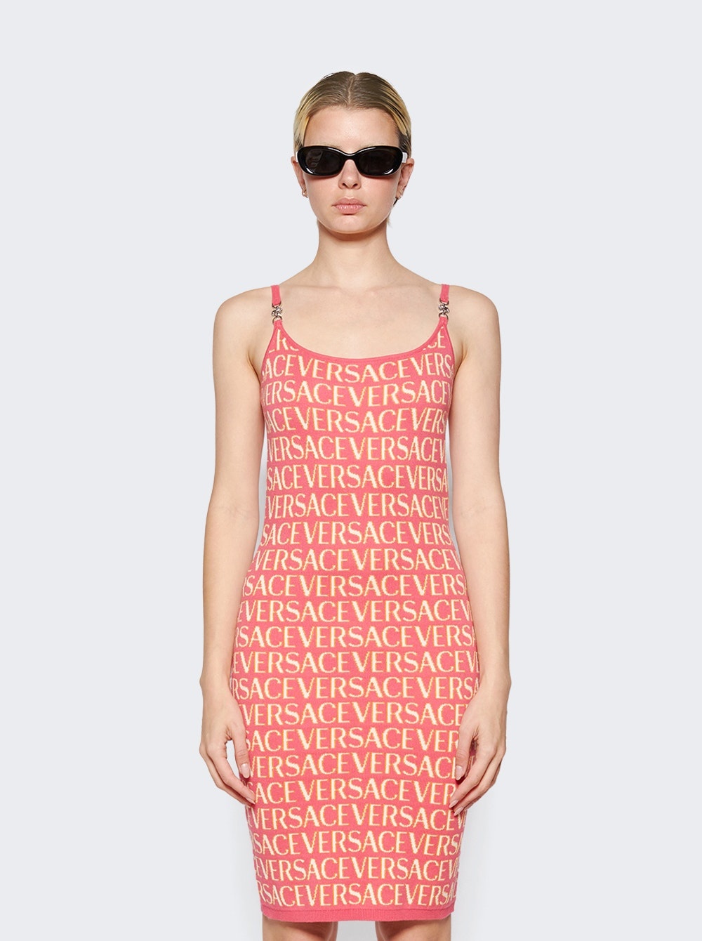 Jacquard Knit Dress Fuchsia And Pink - 3