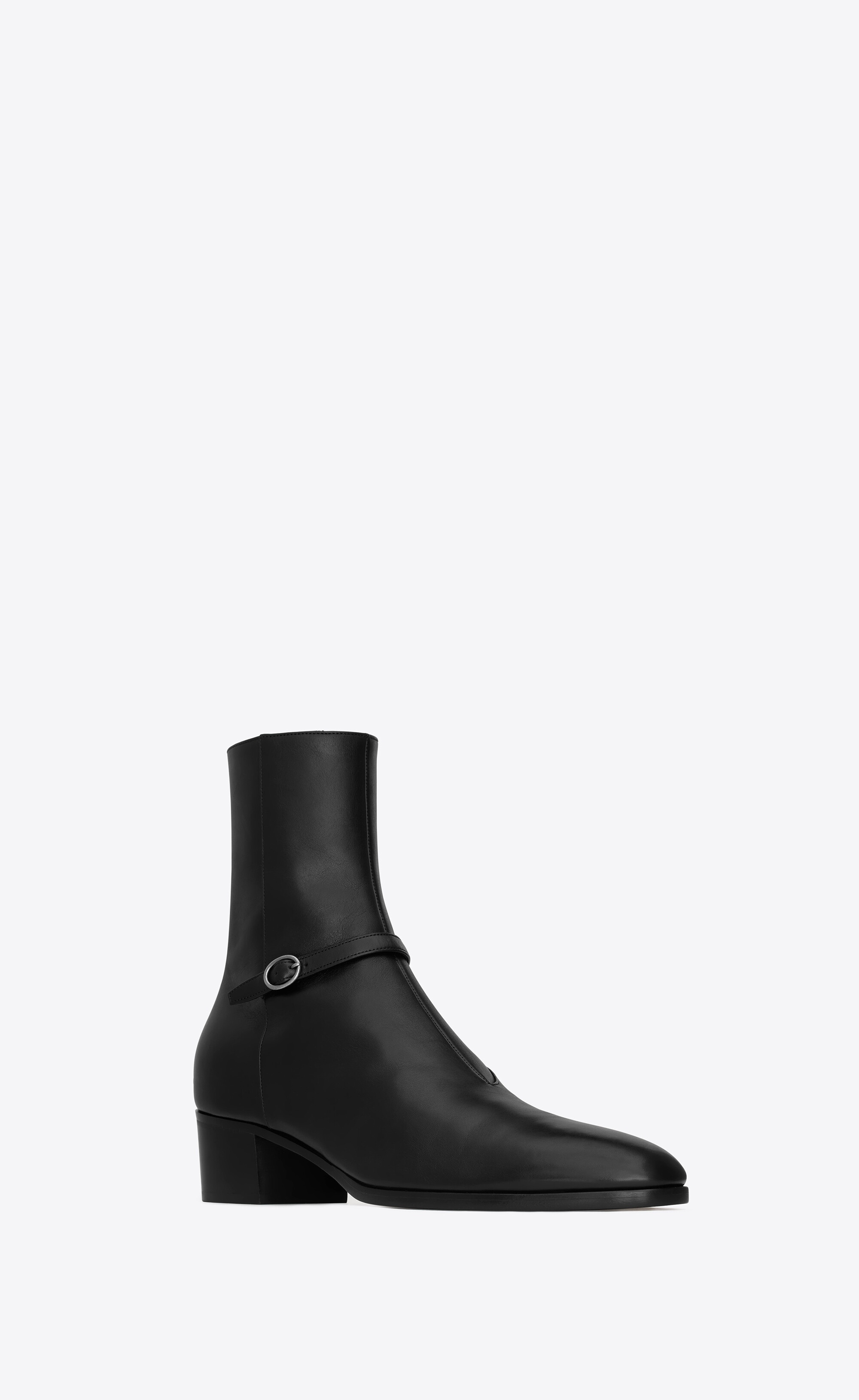 vlad zipped boots in smooth leather - 4