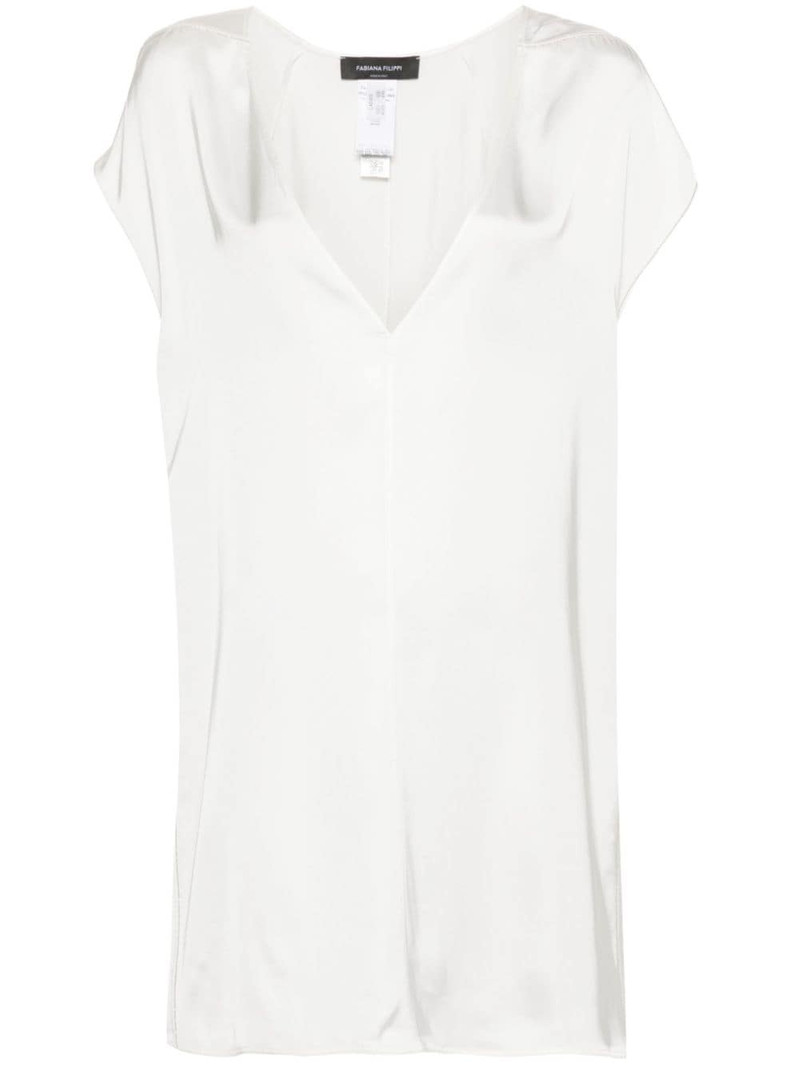 sleeveless satin tunic 1